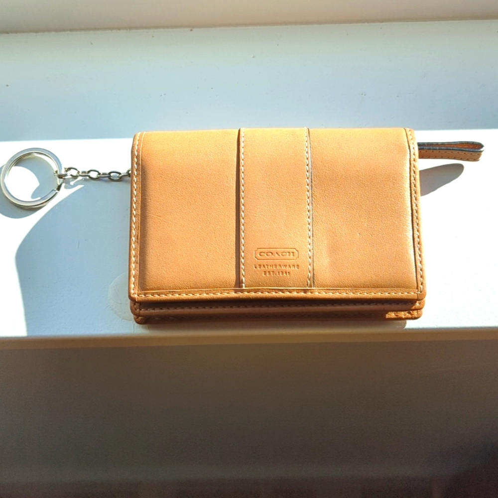 Coach Card Holder/Wallet, Leather